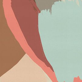 Formes organiques rétro en couleur sur Dina Dankers