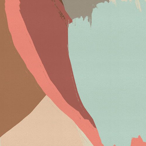 Organische retro vormen in kleur