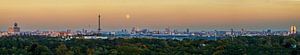 Berlin Panorama mit Funk -und Fernsehturm Extrabreit im Sunset