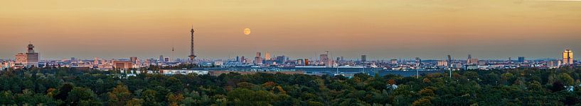 Berlin Panorama mit Funk -und Fernsehturm Extrabreit im Sunset von Frank Herrmann