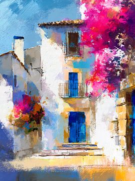 Floral Mediterranean House by Nomo.Art