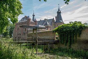 Pont-levis du château Doorwerth aux Pays-Bas