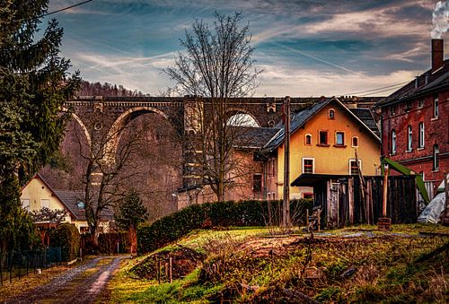 Viaduct in het Erzgebergte