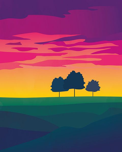 Clouds at sunset by Tanja Udelhofen
