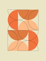 Bauhaus, in shades of orange