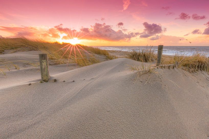 Coucher de soleil dans les dunes de La Haye par Rob Kints