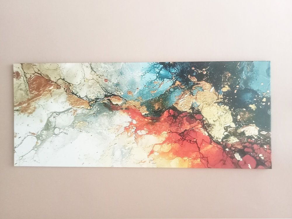 Abstraktes Gold | Goldspiel von ARTEO Gemälde