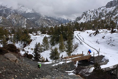 Annapurna Circuit Trail in the Manang Valley