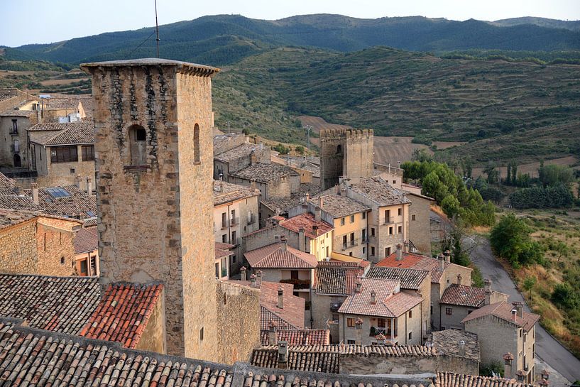 Vue sur Sos del Rey Catolico, Aragon, Espagne par Rini Kools