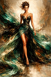 Glamour Art – Jade Velocity von Johannas Art Creations
