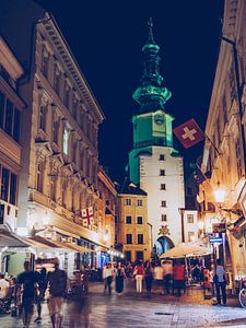 Bratislava - Porte Saint-Michel de nuit
