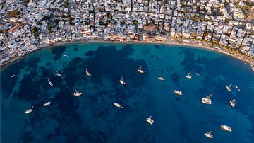 Bodrum am Meer aus der Luft, Türkei von Ewold Kooistra