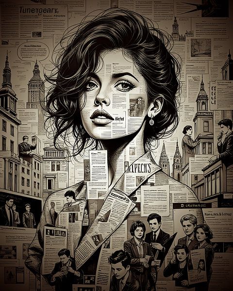 Verschmelzung in Sepiatönen von Jean Pierre