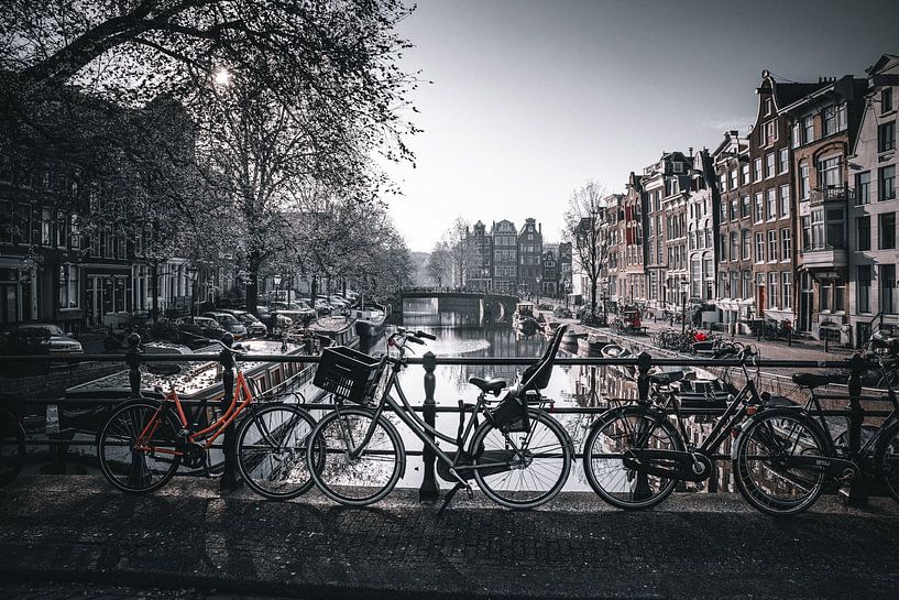 Amsterdam in zwart-wit van Thilo Wagner