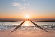 Sonnenuntergang in Burgh-Haamstede von Betere Landschapsfoto Miniaturansicht