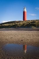 Lighthouse of Texel with reflection