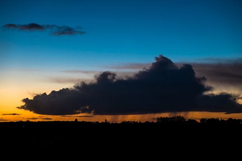 cloud and rain and early morning light
