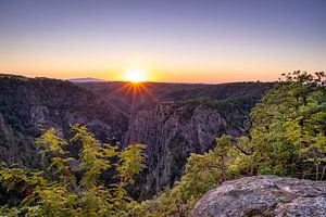 Sonnenuntergang beim Bodetal von Steffen Henze