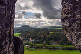 Blick von der Bastei auf die Sächsische Schweiz
