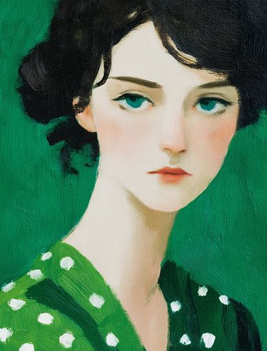 Fille en vert et en silence