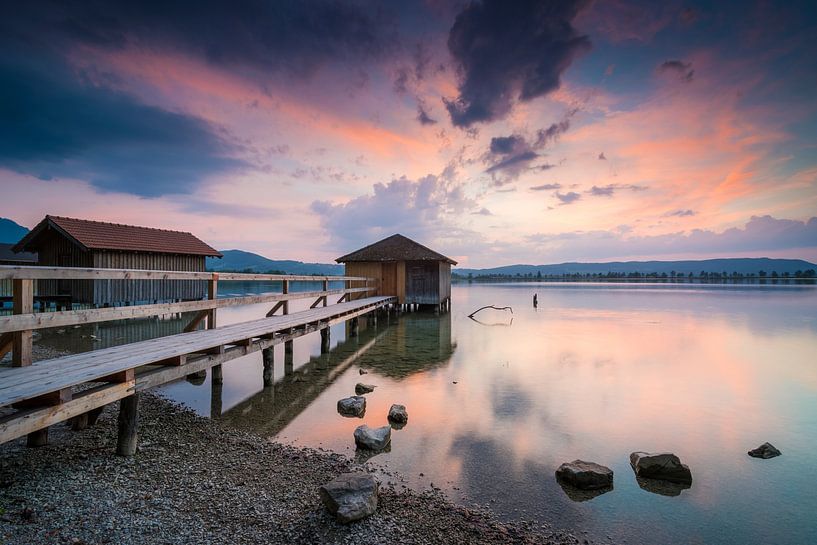 Abend am Kochelsee von Martin Wasilewski
