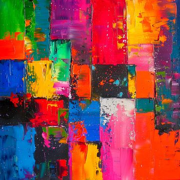 Colorful Abstraction van Harry Hadders