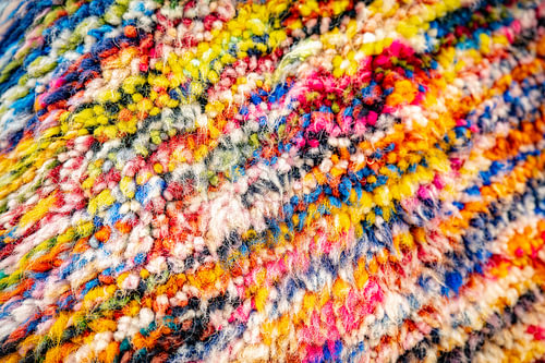 Colourful carpet from Essaouira, Morocco