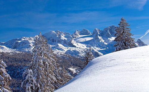 Le glacier de Gosau en hiver