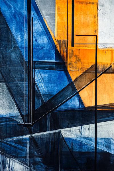 Abstract geometric composition by Poster Art Shop