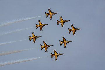 Zuid-Koreaanse Black Eagles in actie tijdens RIAT. van Jaap van den Berg