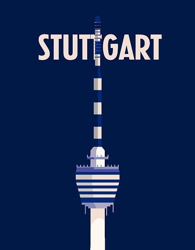 Stuttgart toren hemel van Duitsland