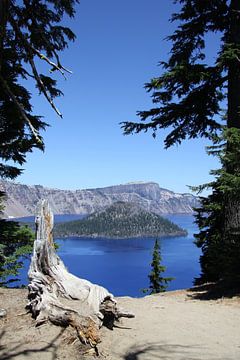 Crater Lake und Wizard Island by Christiane Schulze