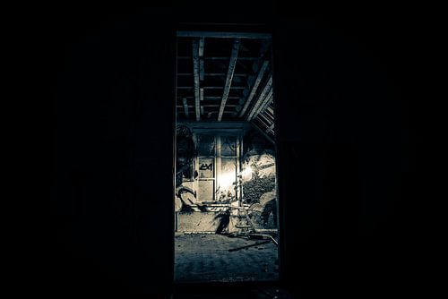 Verlaten zolder van het oude stations koffiehuis te Veghel