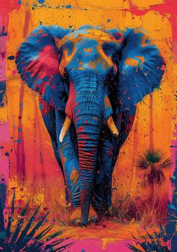 Olifant Afrika Poster Print van Niklas Maximilian