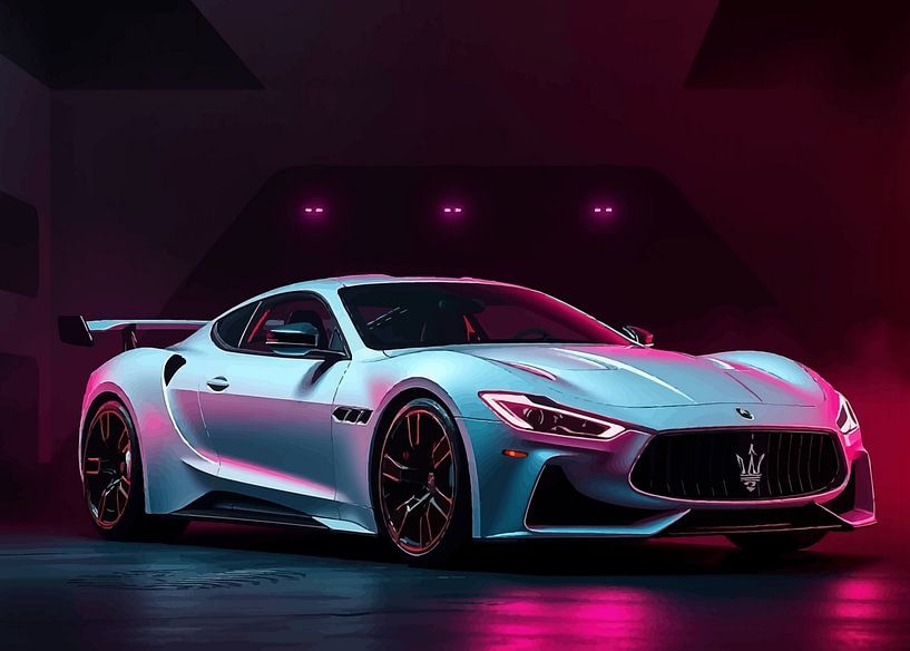 Maserati MC20 Silver Neon by MIROKKU