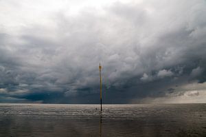 Pluie torrentielle sur Ameland wad, stefan witte sur Stefan Witte