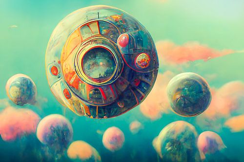 Alien-Fantasie, psychedelische Träume und fliegende Bohrinseln