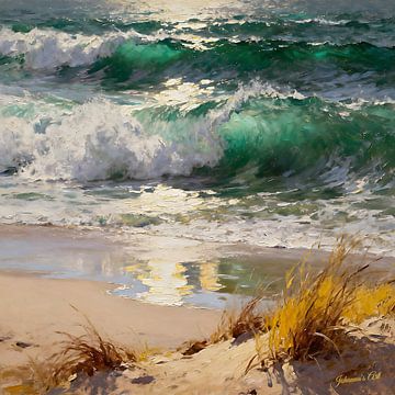 Coastal Whispers 10 by Johannas Art Creations