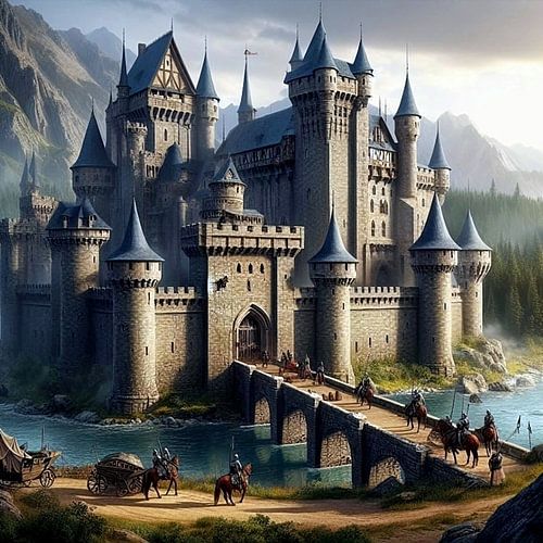 Kasteel met ridders  1