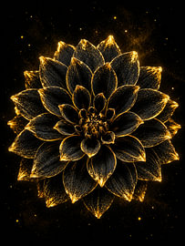 The Golden Dahlia by Cw Spronk