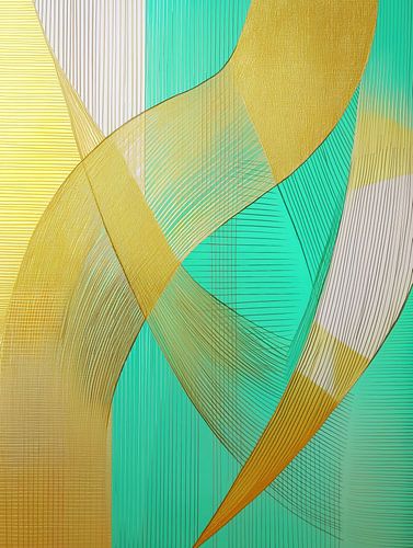 Modern abstract turquoise