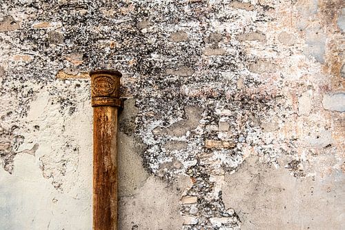 Abstractie Muur met scheuren