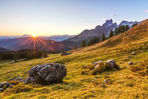 Sonnenuntergang auf der Alm