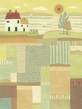 La maison au toit rayé sur Anna Marie de Klerk