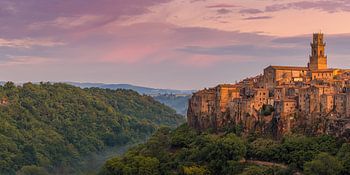 Zonsopkomst in Pitigliano