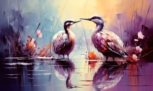 Vogel Olieverfschilderij