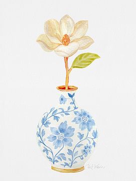 Vase with Magnolia