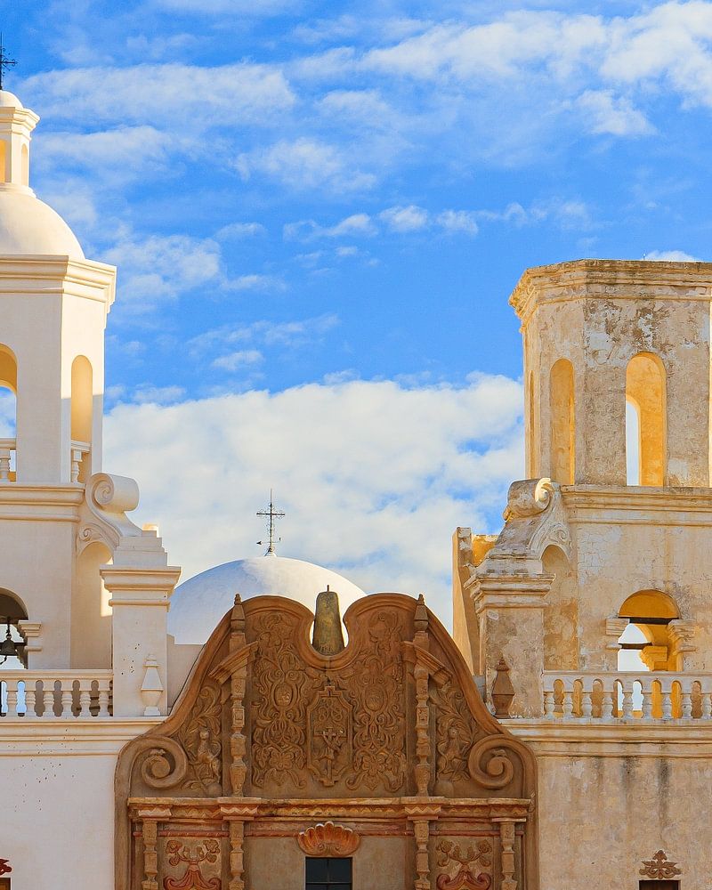 Mission San Xavier Del Bac Van Henk Meijer Photography Op Canvas ...