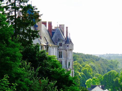 Französisch Schloss in der Abendsonne 