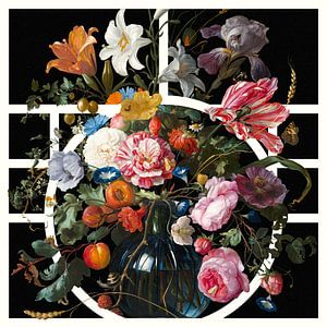 Vase with Flowers - a 3D collage